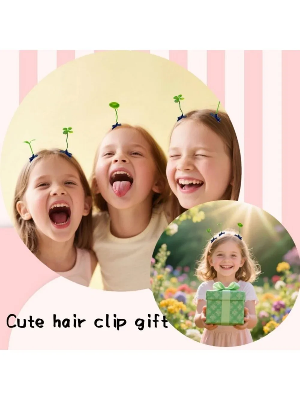 100 Pcs Flower & Mushroom Hair Clips - Rave Accessories for Women & Kids